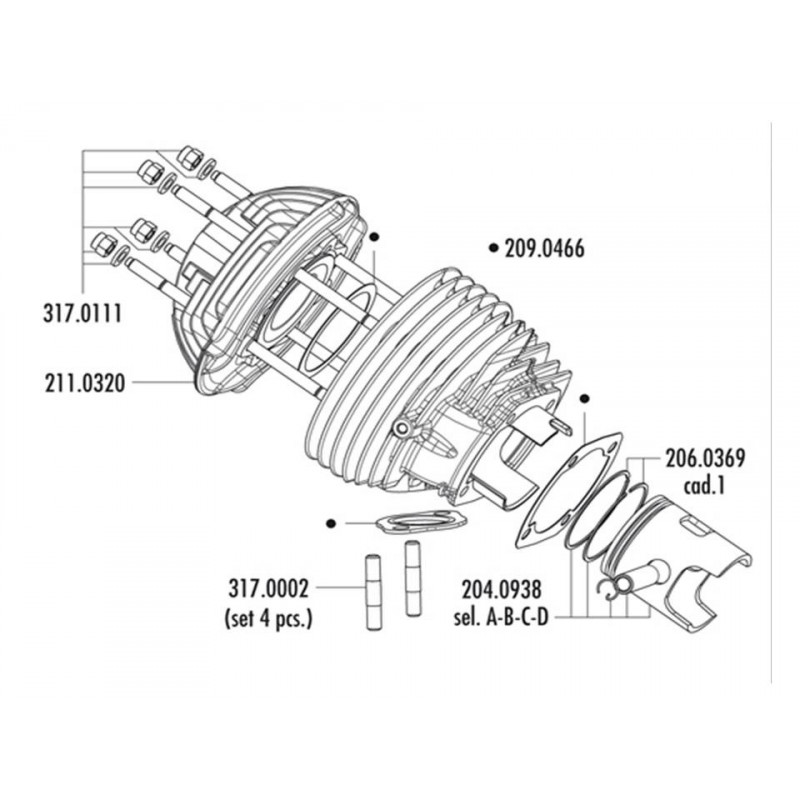 Vespa 125 Primavera 2nd series restoration kit