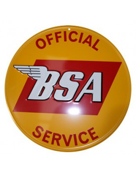 PLACA DECORATIVA OFFICIAL BSA SERVICE